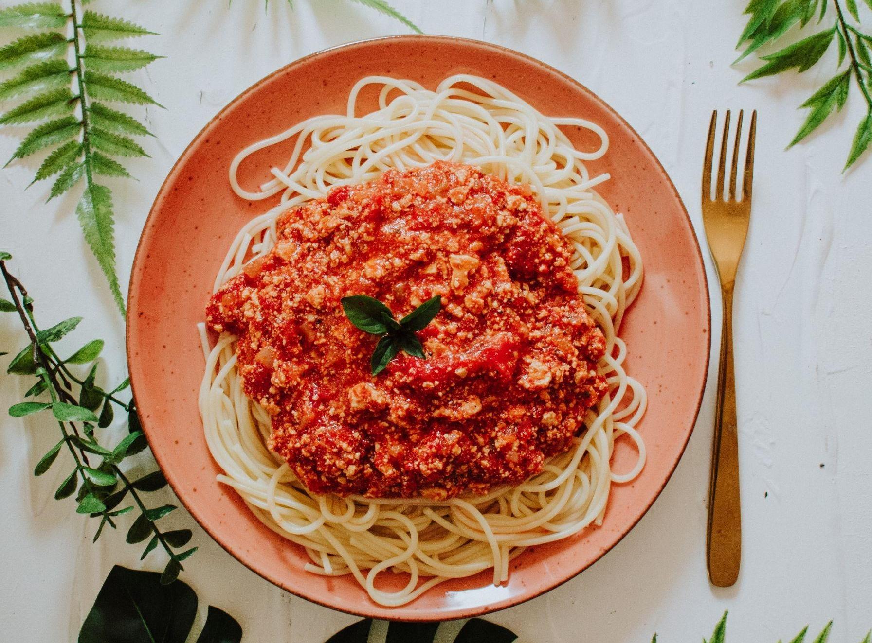 növényi vegán bolognai klasszikus olasz ebéd